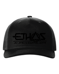 Ethos Jiu Jitsu Black on Black Hat