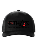 Ethos Jiu Jitsu Black/Red on Black Hat